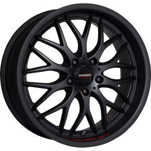 SPEEDY CHEETAH SPORTS BLACK SUEDE 18X8 5X114.3