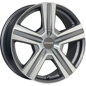 Speedy Liberator 16X7 5X105 Gunmetal Machined Accents Wheel & Tyre Package