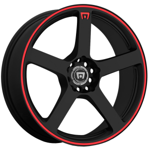 Motegi Racing Mr116 16X7 5X114.3 Matte Black Red Edge Wheel & Tyre Package