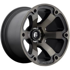 Fuel Beast 18X9 5X150 Black Machined With Dark Tint Wheel & Tyre Package
