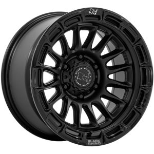 Black Rhino Rival Br025 17X9 6X139.7 Matte Black Gloss Black Lip Wheel & Tyre Package