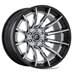 FUEL BURN FC403 CHROME GLOSS BLACK LIP 20X9 6X139.7