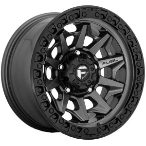 FUEL COVERT MATTE GUN METAL BLACK BEAD RING 18X9 6x139.7