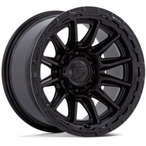 FUEL FC866 PISTON BLACKOUT BLACK LIP 17X8.5 5X127