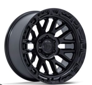 FUEL FC890 RAIL MATTE BLACK BLACK LIP 17X9 5X127