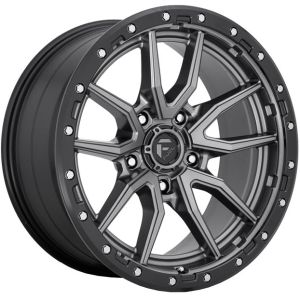 FUEL REBEL MATTE GUN METAL BLACK LIP 20X9 6X139.7