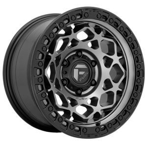 Fuel Unit 17x9 6x139.7 Gun Metal Matte Black Ring