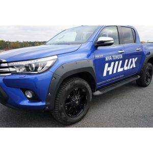 Egr Fender Flares - Bolt Style - Full Set For Toyota Hilux 4Dr Ute Dual Cab Wide Body 10/15 To 07/18