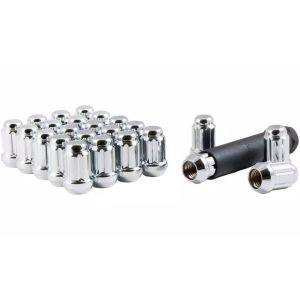Gorilla 12x1.5 Heavy Duty Chrome Spline Wheel Nuts 24 Pieces With Key
