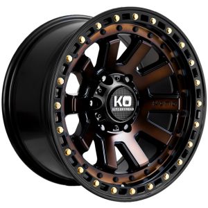 KING SNATCH BRONZE FACE SATIN BLACK LIP 17X9 6x139.7