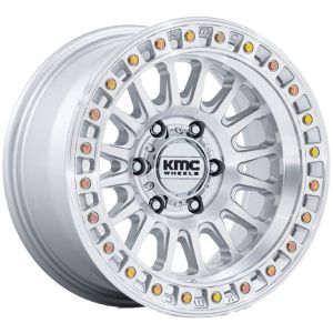 KMC IMS KM552 GLOSS SILVER MACHINED FACE 18X9 6X139.7