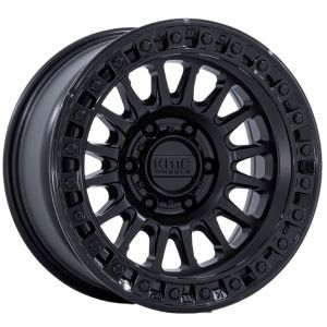 Kmc Ims Km552 18X9 5X127 Matte Black Gloss Black Lip Wheel & Tyre Package