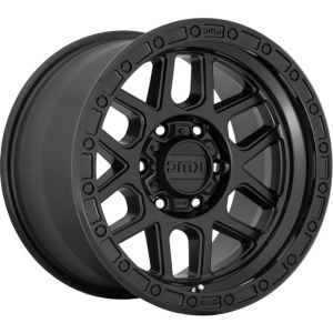 KMC MESA SATIN BLACK GLOSS BLACK LIP 18X9 6X139.7