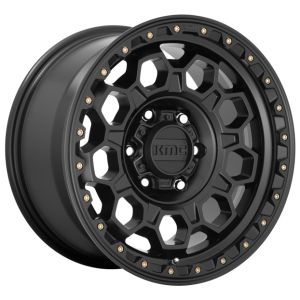 Kmc Trek Km545 17X9 6X114.3 Satin Black Wheel & Tyre Package