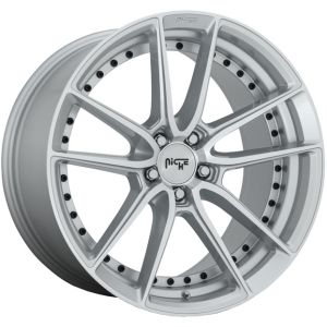 NICHE DFS SILVER MACHINED FACE 22X9 5X114.3