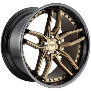 Niche Methos 20X9 5X120 Matte Bronze Black Lip Wheel & Tyre Package
