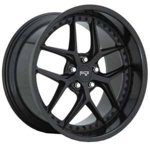 NICHE VICE GLOSS BLACK MATTE BLACK 19X8.5 5x114.3