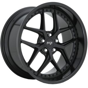 Niche Vice 20X9 5X120 Matte Black With Gloss Black Lip Wheel & Tyre Package