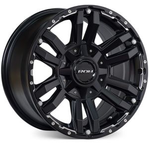 ROH VAPOUR MATT BLACK MACHINED 16X8 6x139.7