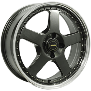 Simmons Fr1 18X8.5 4X114.3 Hyper Black Machined Lip Wheel & Tyre Package