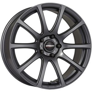 Speedy Carbine 17x7.5 5x108 Satin Gun Metal Wheel & Tyre Package