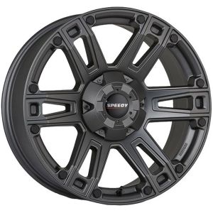 Speedy Outlaw 17X8 6X130 Satin Gunmetal Wheel & Tyre Package