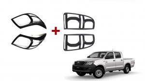 Toyota Hilux N70 Black Headlight & Tail Lights Trims