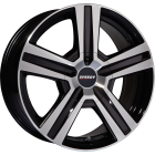 Speedy Liberator 17X7.5 5X120 Gloss Black Machined Face Wheel & Tyre Package