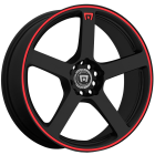 Motegi Racing Mr116 17X7 5X112 Matte Black Red Edge Wheel & Tyre Package