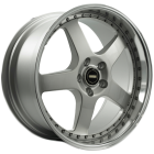 Simmons Fr1 17X7 5X108 Silver Machined Lip Wheel & Tyre Package