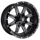 Fuel Maverick 22X9.5 6X139.7 Black Milled Accents Wheel & Tyre Package