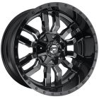 Fuel Sledge 22X9.5 6X135 Gloss Black Milled Wheel & Tyre Package