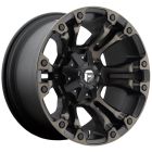 Fuel Vapor 17X9 6X139.7 Black Machined With Dark Tint Wheel & Tyre Package