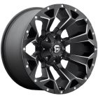 Fuel Assault 22X9.5 8X165.1 Matte Black Milled Accents Wheel & Tyre Package