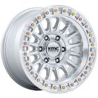 Kmc Ims Km552 18X9 6X135 Gloss Silver Machined Face Wheel & Tyre Package