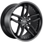 Niche Methos 20X9 5X114.3 Matte Black With Gloss Black Lip Wheel & Tyre Package