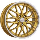 Speedy Cheetah 18X8 5X100 Gold Machined Lip Wheel & Tyre Package