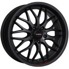 Speedy Cheetah 17X7.5 5X100 Sports Black Suede Wheel & Tyre Package