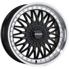 Speedy Impala 18x8 5x100 Gloss Black Machined Lip Wheel & Tyre Package
