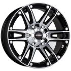 Speedy Outlaw 17X8 6X130 Gloss Black Machined Face Wheel & Tyre Package