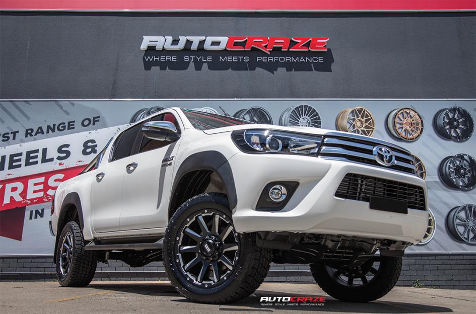 TOYOTA HILUX N80 4WD GD05 MATTE BLACK MILLED ACCENTS