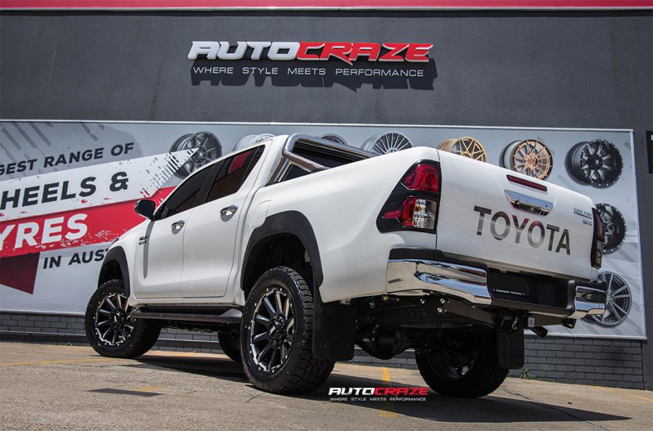 TOYOTA HILUX N80 4WD GD05 MATTE BLACK MILLED ACCENTS