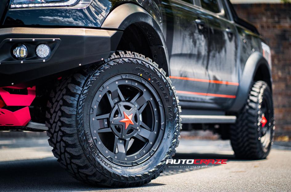 FORD RANGER RAPTOR ROCKSTAR XD 3 MATTE BLACK
