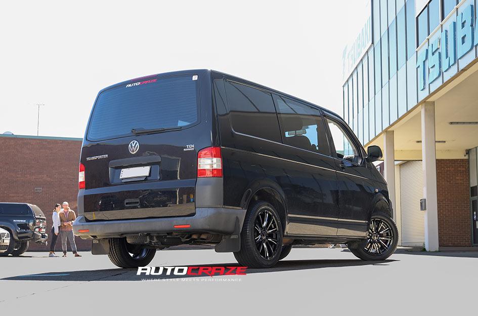 VOLKSWAGEN TRANSPORTER REWIND PIANO BLACK MILLED