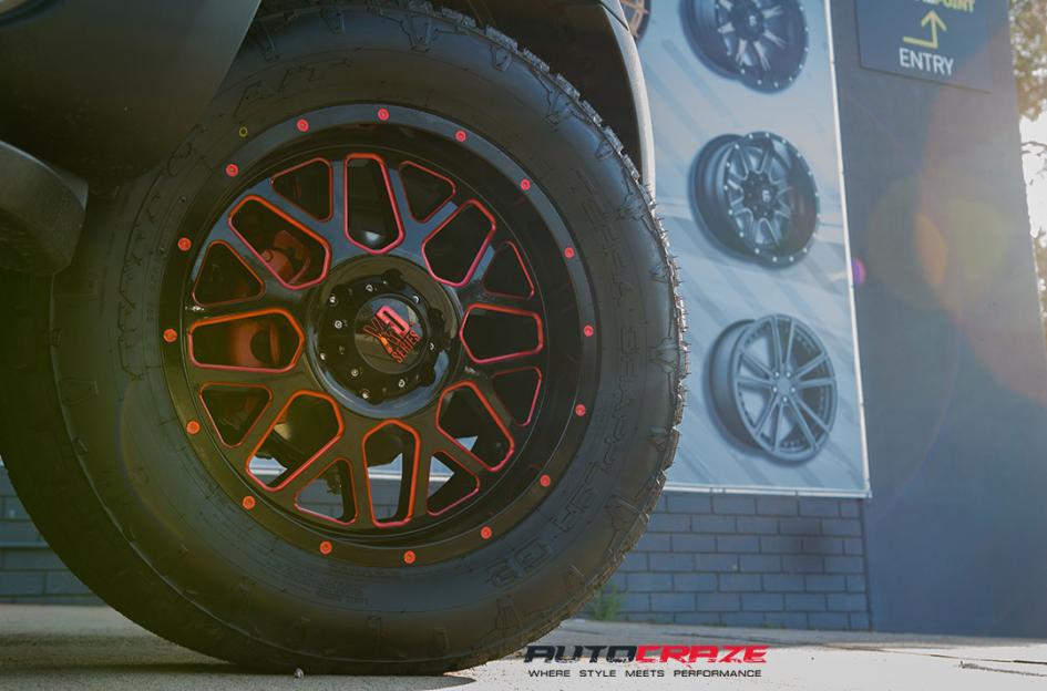 FORD RANGER GRENADE XD SATIN BLACK WITH RED MILLED