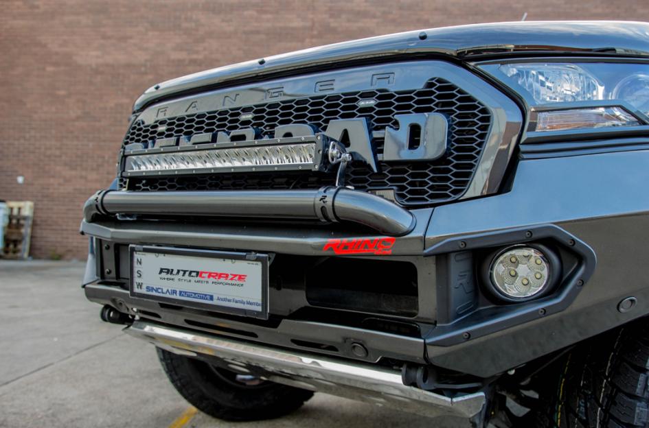 FORD RANGER GD01 GRAPHITE MILLED ACCENTS WITH CHROME INSERTS