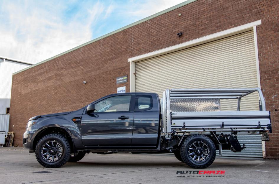 FORD RANGER GRID GD05 MATTE BLACK MILLED ACCENTS