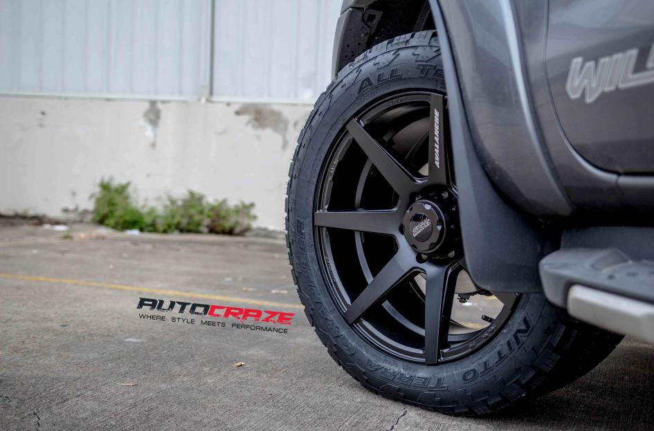 FORD RANGER AVALANCHE MATTE BLACK MILLED FONT