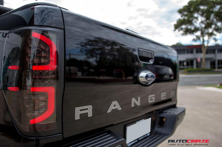 FORD RANGER GD08 MATTE BLACK MILLED ACCENTS