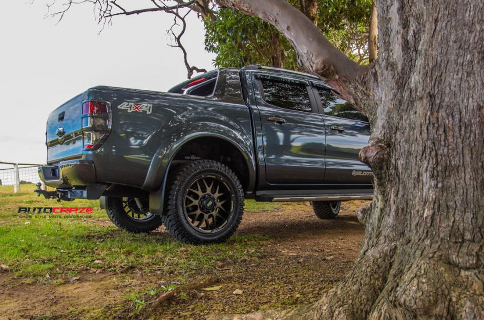 FORD RANGER GD02 MATTE BLACK MACHINED FACE